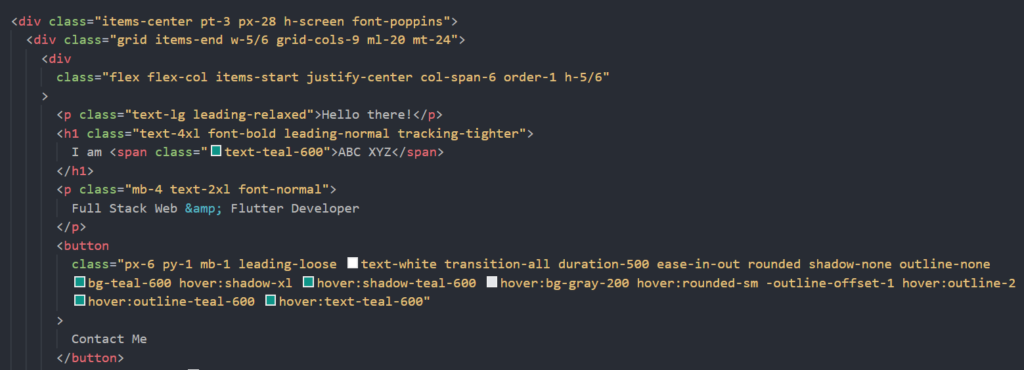 Setup and using Tailwind CSS 2
