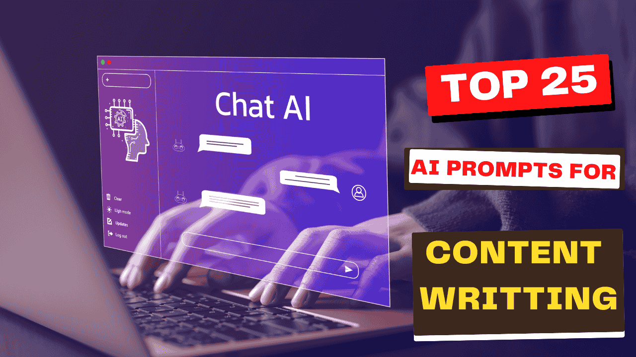 top 25 ai prompts for content writing featured image