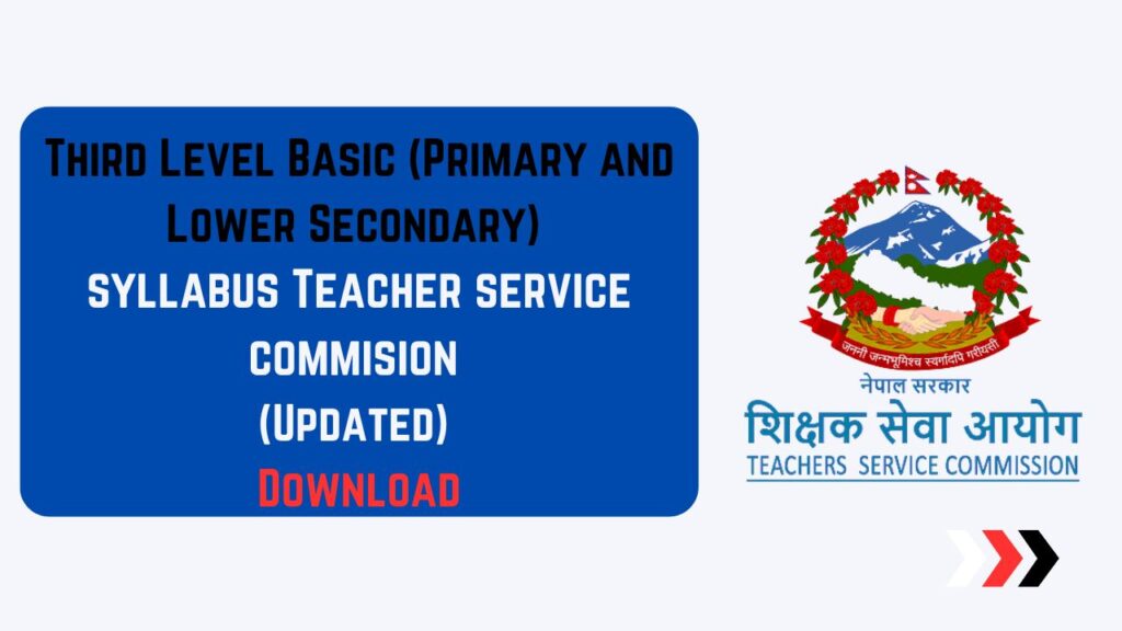 Third Level Basic (Primary and Lower Secondary) Teacher Syllabus 1