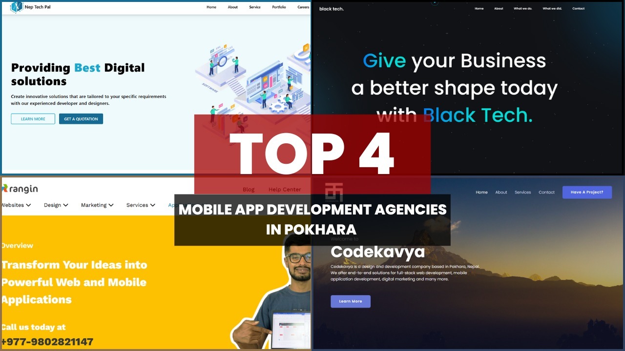 top 4 app developmnet companies in pokhara