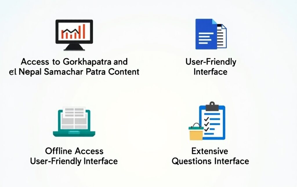 features of loksewa Tayari app